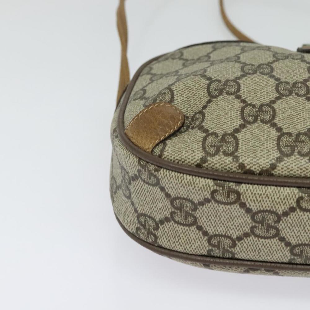 GUCCI GG Supreme Web Sherry Line Bag PVC Beige Gold 89 02 066 Auth sw566 - Picture 9 of 16